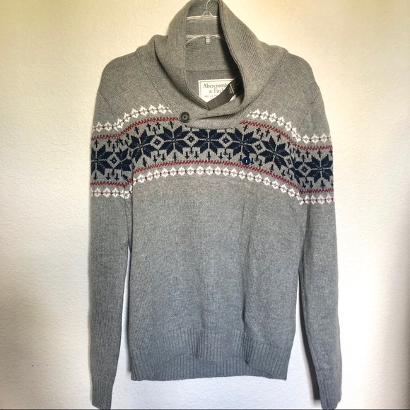 NWT Abercrombie & Fitch Shawl Cowl Collar Sweater - Picture 4 of 8